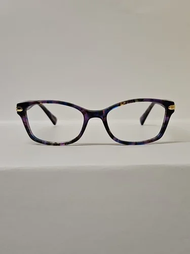 Coach HC6065 5288 Purple Confetti Oval Eyeglasses Frame 51-17 135 Frames Only 2