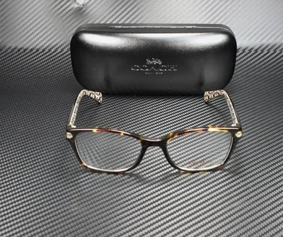 COACH HC6065 5291 Dark Tort MiIItary Sig C Demo Lens 51 mm Women 2