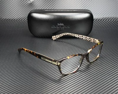 COACH HC6065 5291 Dark Tort MiIItary Sig C Demo Lens 51 mm Women 3