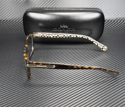 COACH HC6065 5291 Dark Tort MiIItary Sig C Demo Lens 51 mm Women 4
