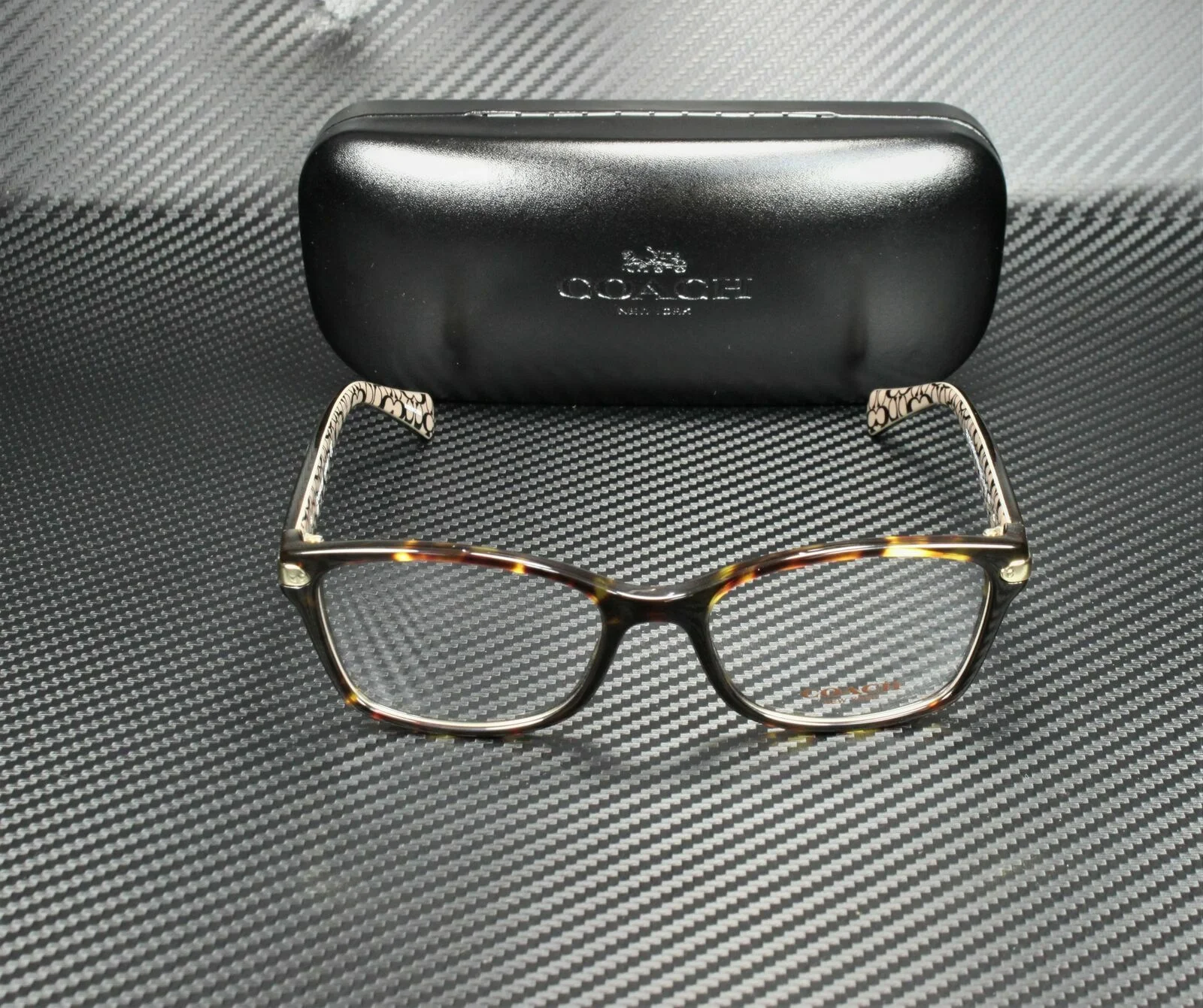 COACH HC6065 5291 Dark Tortoise Rectangle Women 2