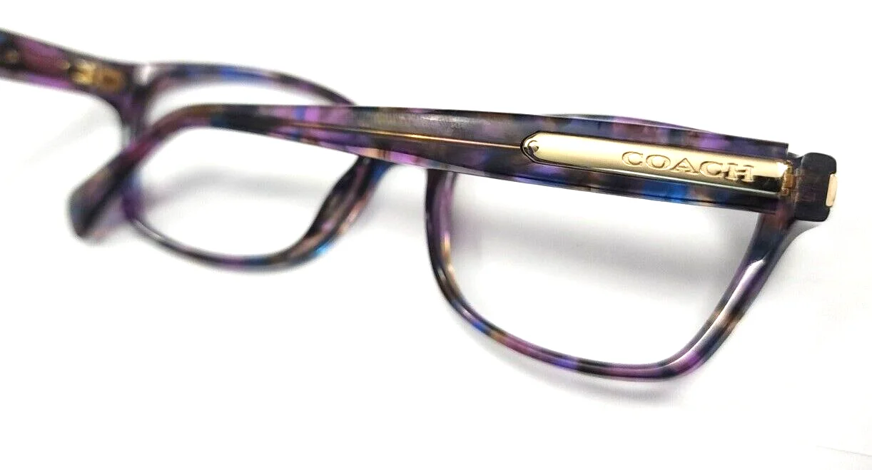 Coach HC6065 55288 Purple Confetti Oval Eyeglasses Frame 51-17 135 4