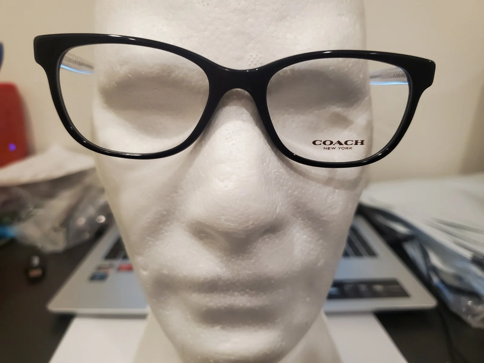 COACH HC6072 5327 Polished Black Glitter Crystal 50-17-135 Eyeglass Frames C90 2