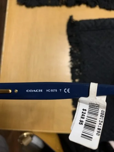 COACH HC6078 5337 Teal Confetti Teal Demo Lens 52 mm Women 4