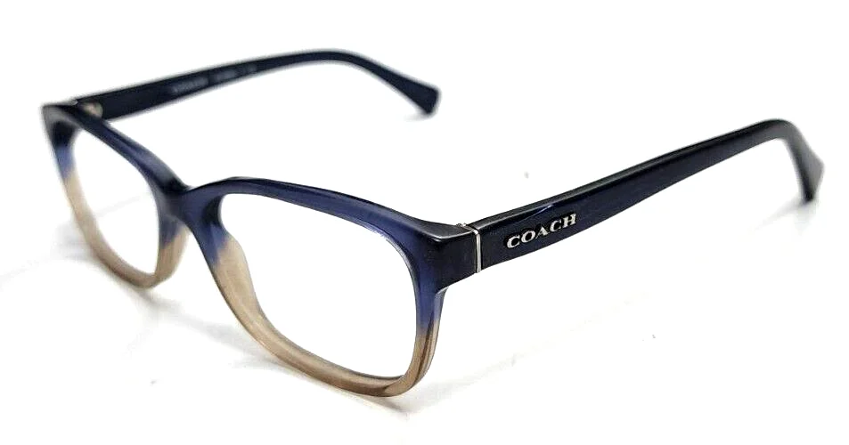 Coach HC6089 5474 Blue Denim Glitter Fade Oval Eyeglasses Frame 51-16 135