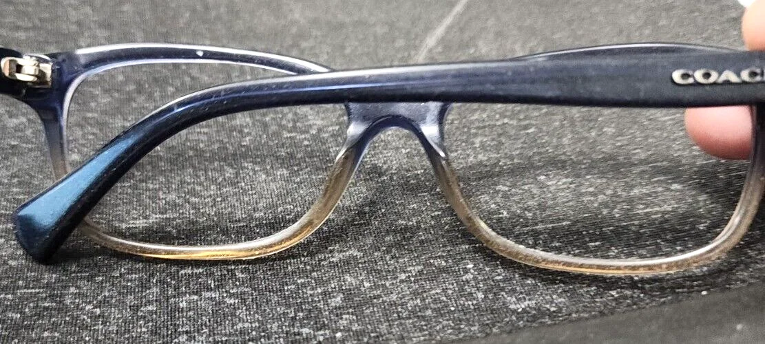 Coach HC6089 5474 Blue Denim Glitter Fade Oval Eyeglasses Frame 51-16 135 2