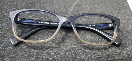Coach HC6089 5474 Blue Denim Glitter Fade Oval Eyeglasses Frame 51-16 135 4