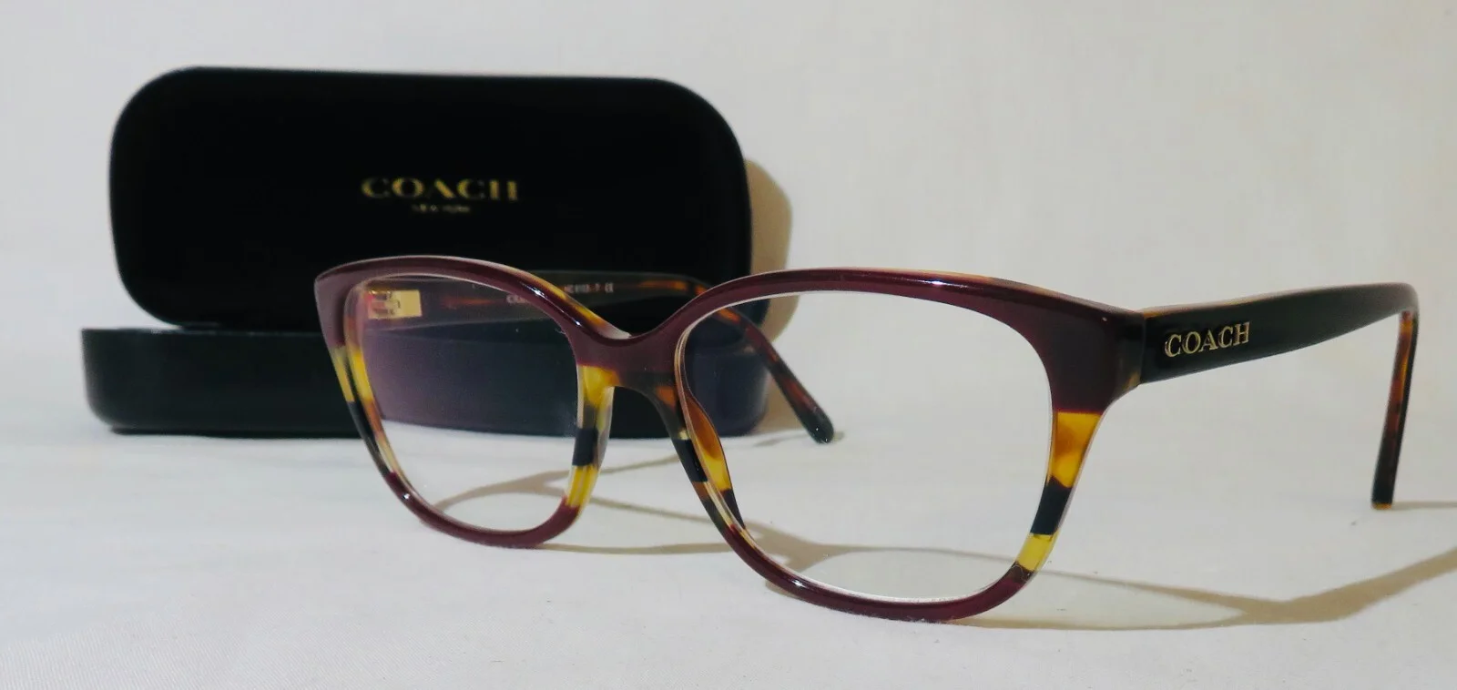 Coach HC6103 Varsity Eyeglass frame 54-16-140 Aubgn Navy Tort eyewear glasses