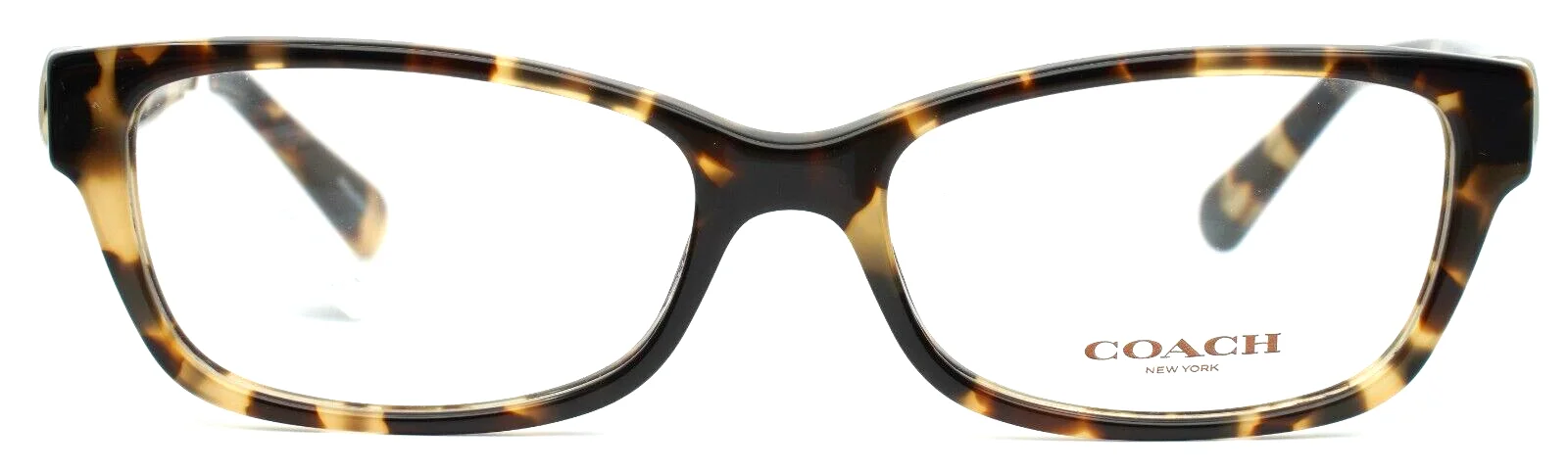 COACH HC6119 5576 Brown Tortoise Womens Rectangle Full Rim Eyeglasses 53-16-140 2