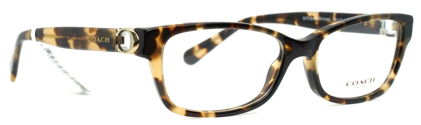 COACH HC6119 5576 Brown Tortoise Womens Rectangle Full Rim Eyeglasses 53-16-140 3
