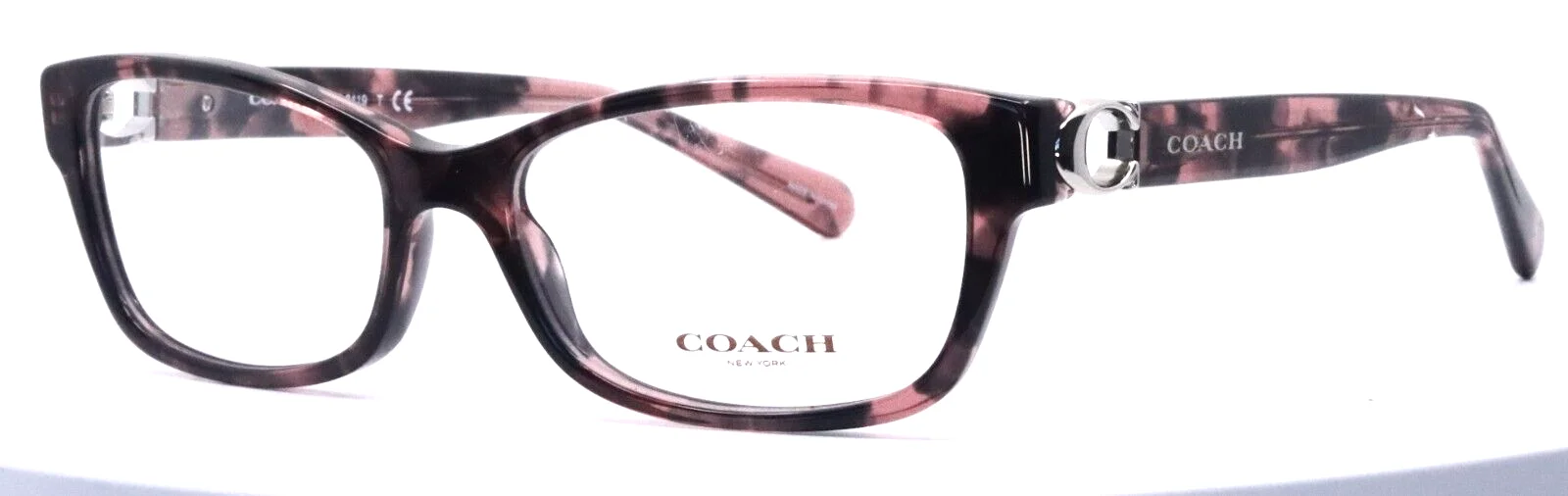 COACH HC6119 5577 Pink Tortoise Womens Rectangle Eyeglasses 53-16-140 B:33