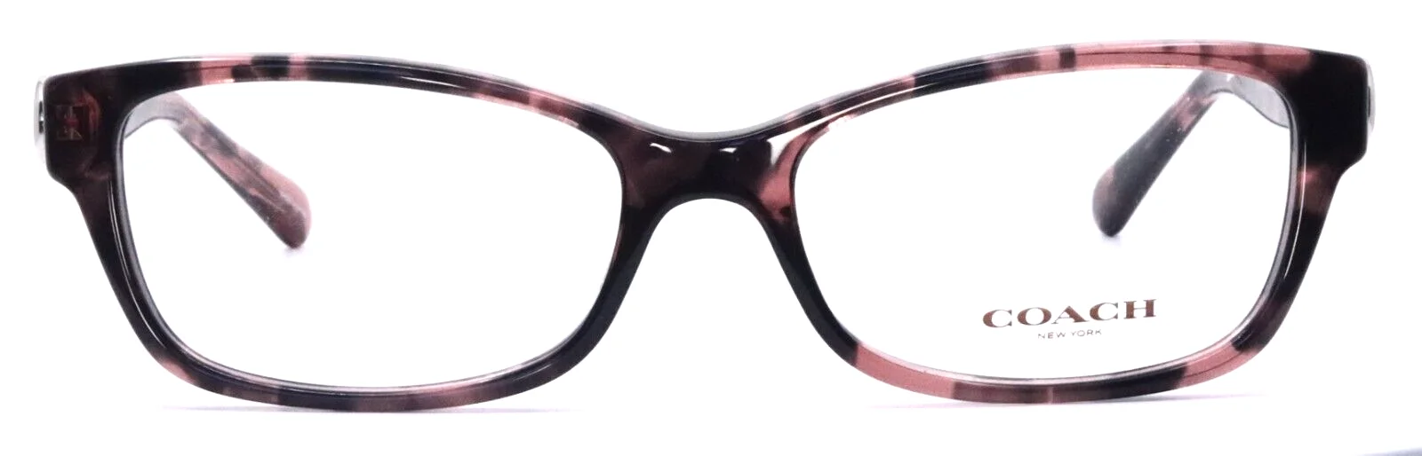 COACH HC6119 5577 Pink Tortoise Womens Rectangle Eyeglasses 53-16-140 B:33 2