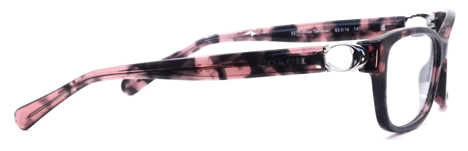 COACH HC6119 5577 Pink Tortoise Womens Rectangle Eyeglasses 53-16-140 B:33 4