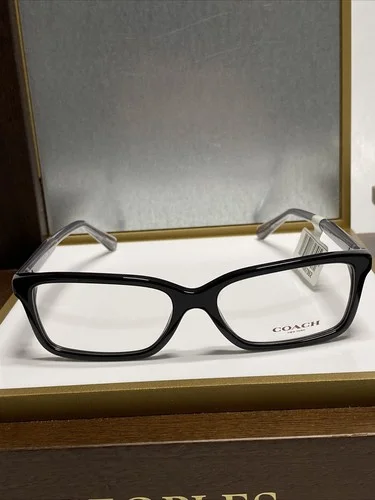 COACH HC6145 5002 Black Rectangle Eyeglasses 53-15-140mm W/ Case 2