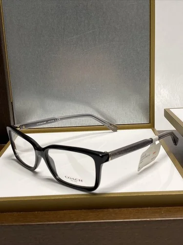 COACH HC6145 5002 Black Rectangle Eyeglasses 53-15-140mm W/ Case 3