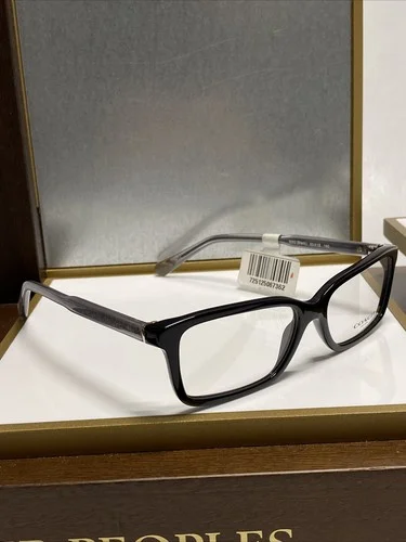 COACH HC6145 5002 Black Rectangle Eyeglasses 53-15-140mm W/ Case 4