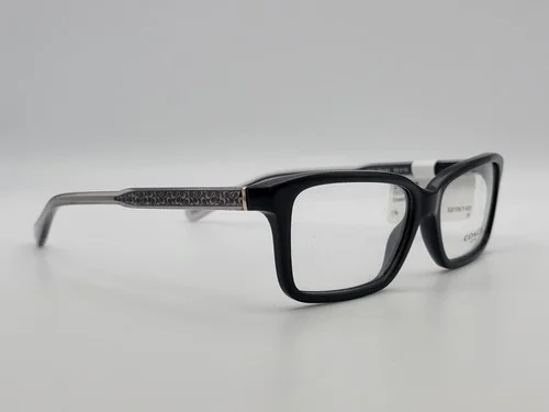 Coach HC6145 5002 Womens Black Rectangle Eyeglass Frames 53-15-140