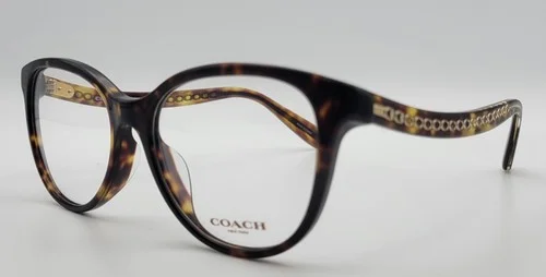 Coach HC6177f Asian Fit Dark Tortoise Round Full Rim Women 3
