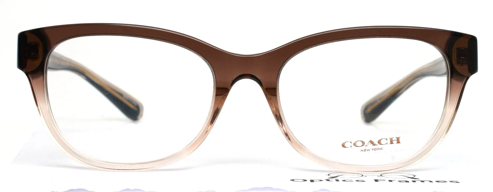 COACH HC6187F 5678 Brown Gradient Womens Semi Cat Eye Eyeglasses 53-18-145 B:39 2
