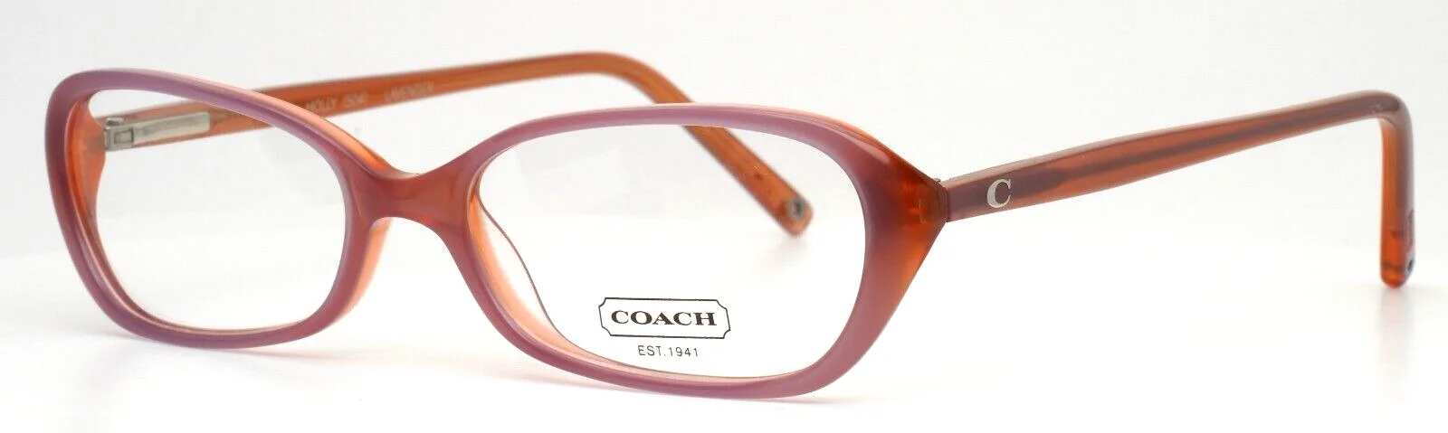 COACH Holly 504 Lavender Womens Oval Full Rim Eyeglasses 51-16-140 B:30