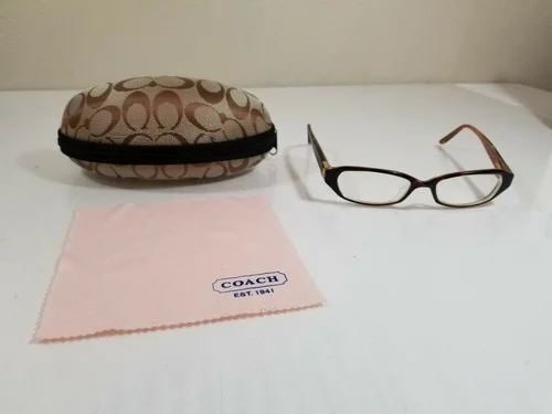 Coach Kennedy 573 Brown Tortoise Gold Womens Frames Eye Glasses With Case