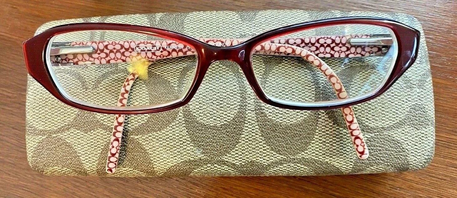 COACH Kennedy Cranberry LOGO Luctie Women