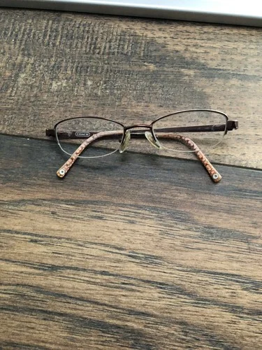 Coach Kian 219 Bordeaux Small Metal Oval Eyeglass Frames 47 18 135 2