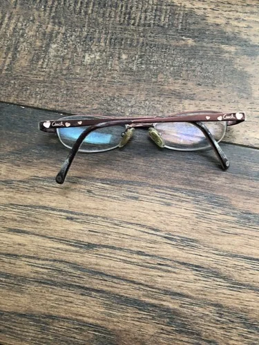 Coach Kian 219 Bordeaux Small Metal Oval Eyeglass Frames 47 18 135 3