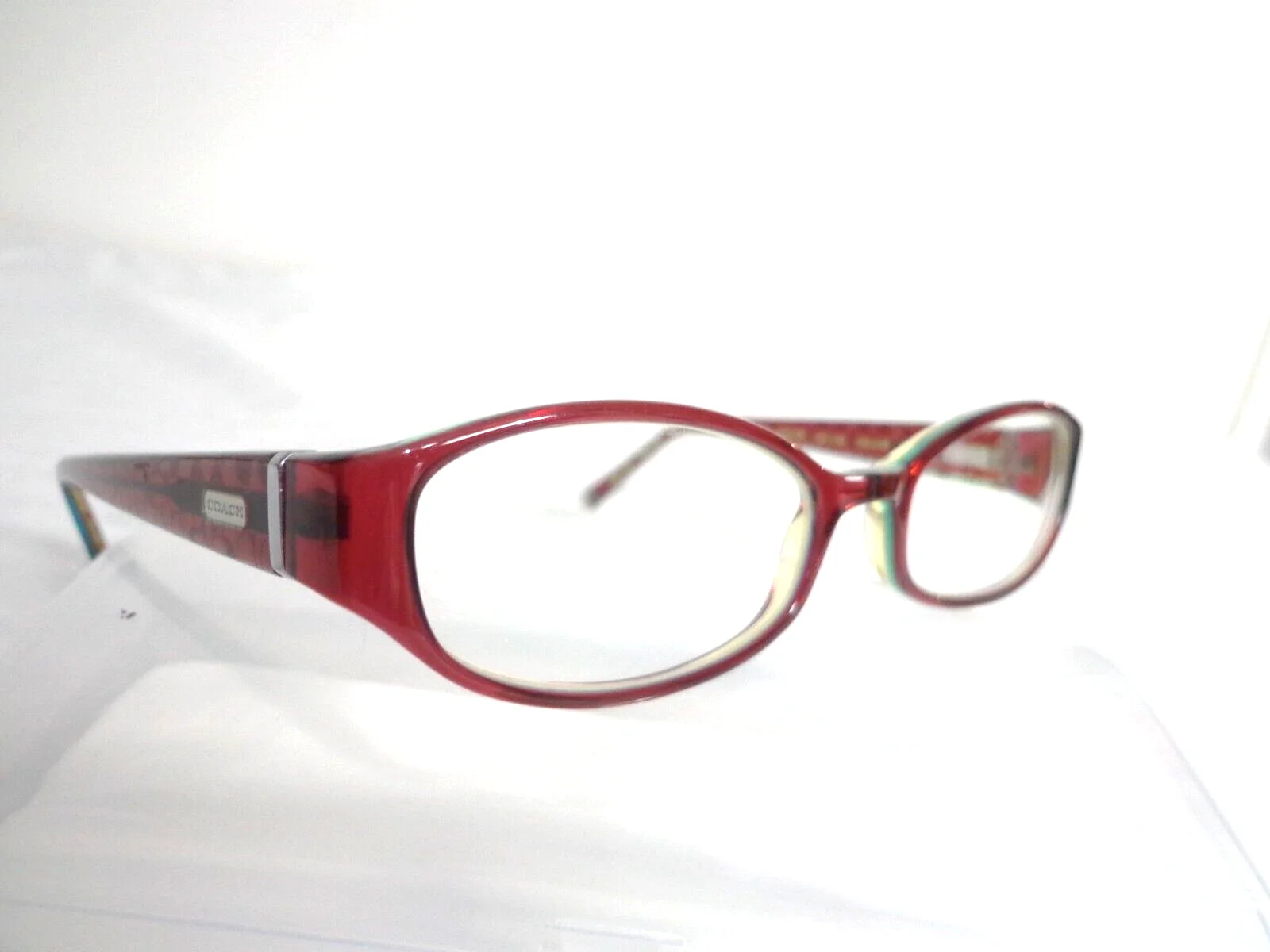 COACH LUCILLE 2018 51-18-135 EYEGLASSES BURGUNDY FULL RIM FRAME 3