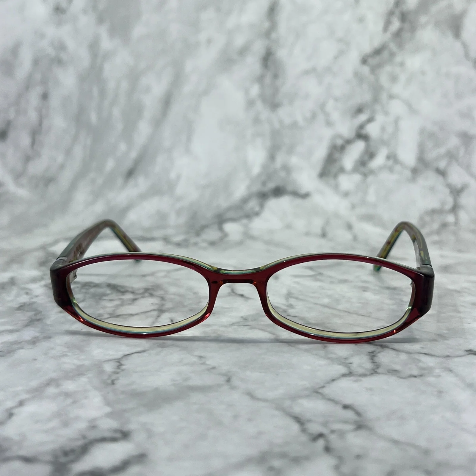 Coach Lucille (2018) Burgundy Eyeglasses Purple Oval Plastic Frames 135 mm 2