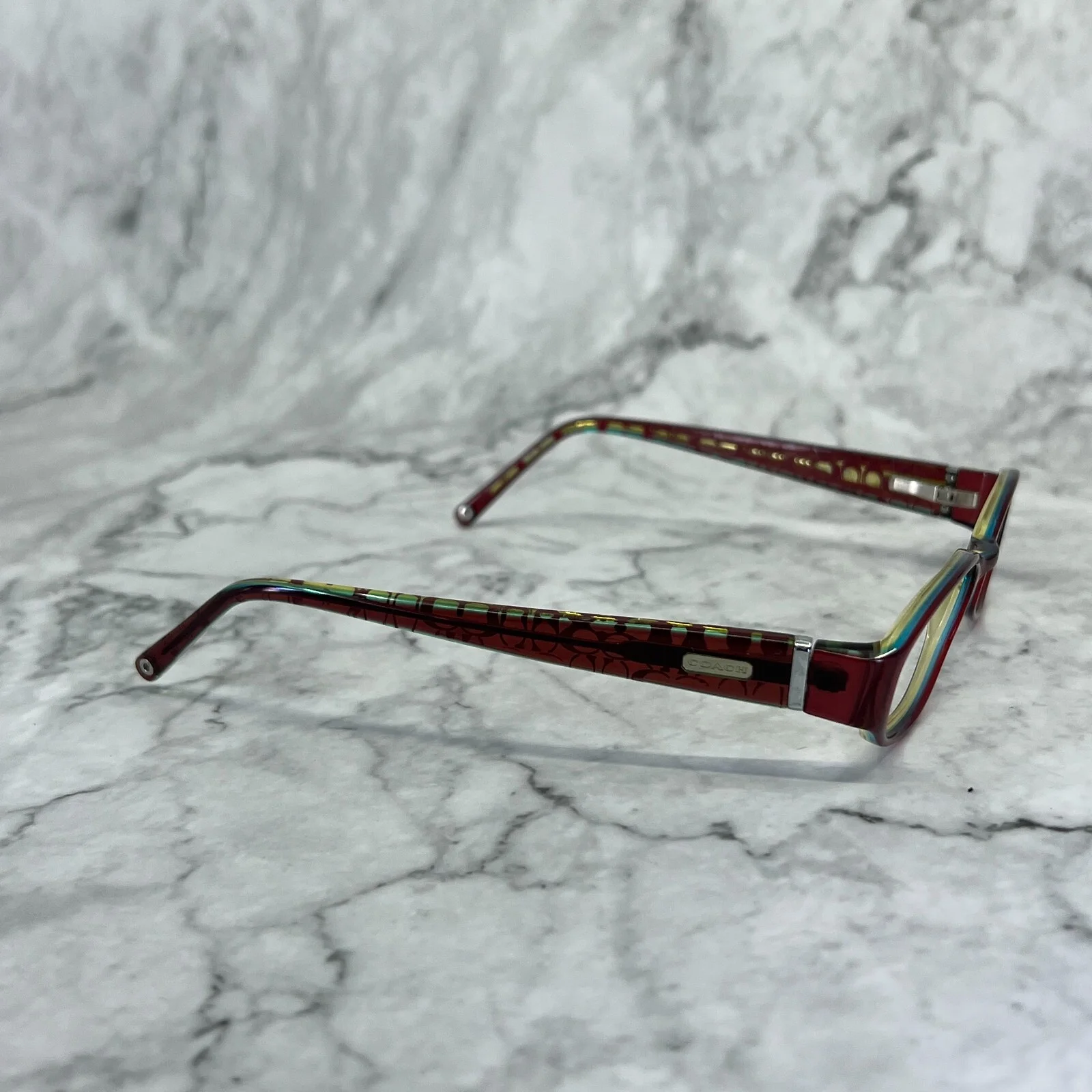 Coach Lucille (2018) Burgundy Eyeglasses Purple Oval Plastic Frames 135 mm 4