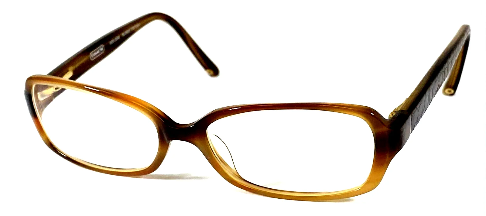 COACH NEW YORK “ABBI 544” Blonde Brown Tortoise Eyeglasses Frame 51-16-130