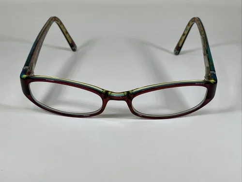 COACH NEW YORK “LUCILLE” 2018 Burgundy Crystal Eyeglasses Frame 49-18-135 2