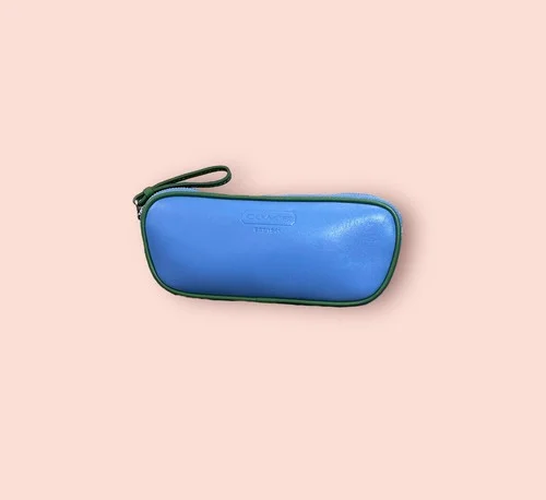 COACH Rare Embossed Eyeglasses Soft Case Holder Luxury Designer Leather #8883