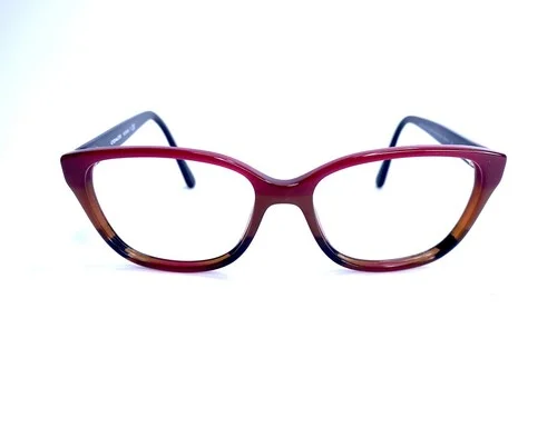 Coach Red Black Ombre Cat Eye Wayfarer Eyeglasses HC 6103 5445 54 16 140 2
