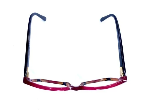 Coach Red Black Ombre Cat Eye Wayfarer Eyeglasses HC 6103 5445 54 16 140 4