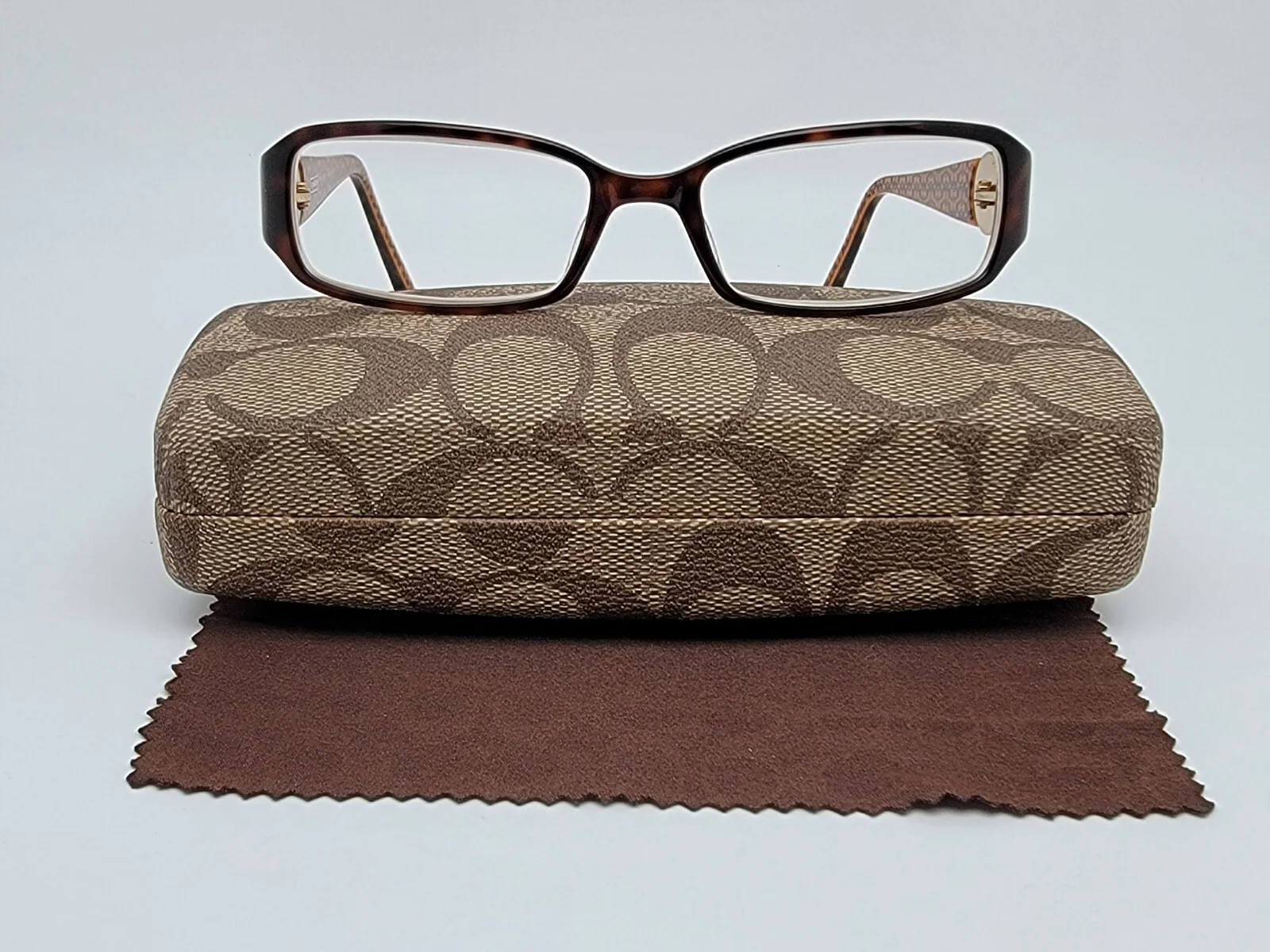 Coach Rosa 583 Tortoise Changeable Temple Icon Eyeglasses Frame w Case 52-17-135