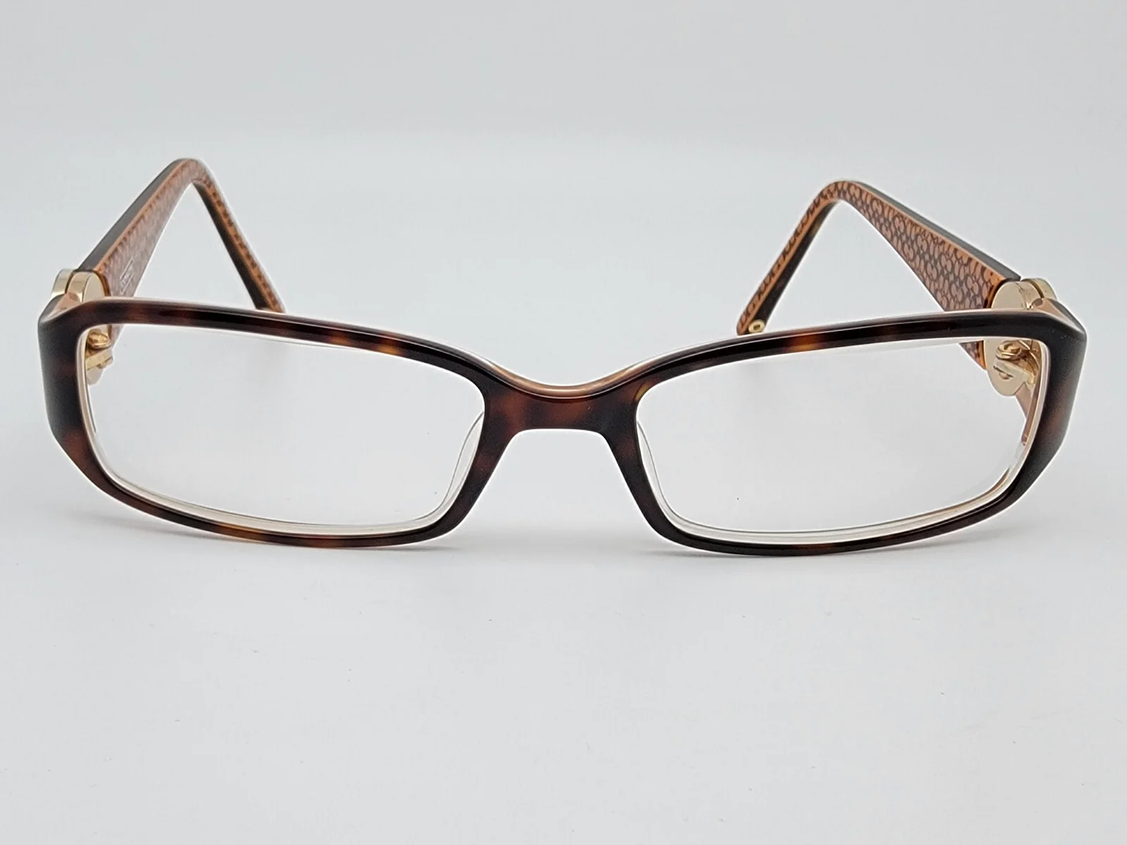 Coach Rosa 583 Tortoise Changeable Temple Icon Eyeglasses Frame w Case 52-17-135 2