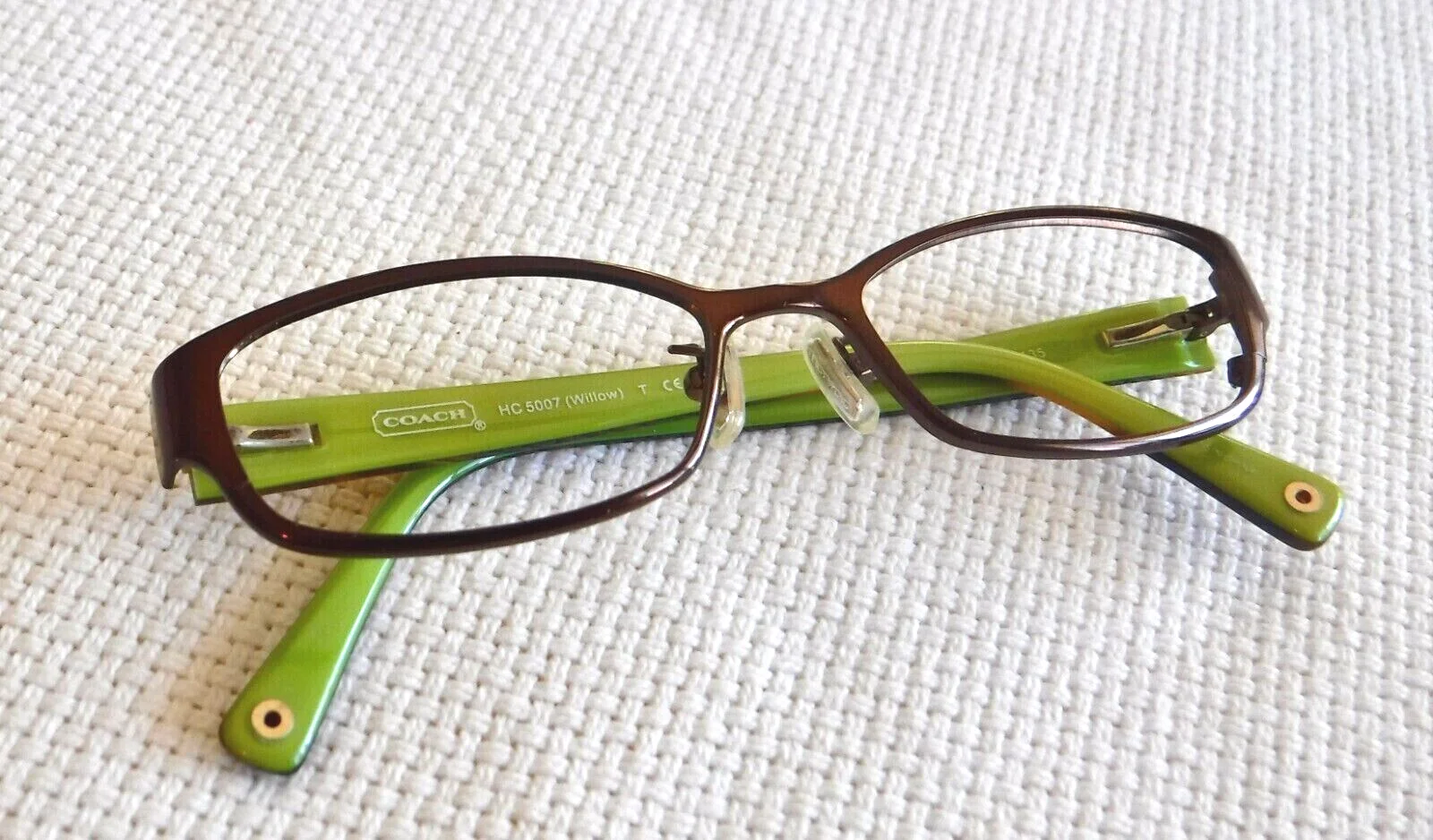 Coach Willow HC5007-0946 Satin Brown Eyeglasses Frames 50-16-135 2