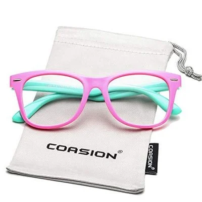 COASION Kids Clear Glasses for Little Girls Boys Geek Fake Nerd Eyeglasses fo... 2