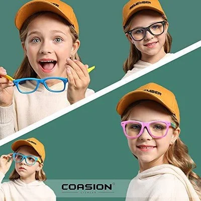COASION Kids Clear Glasses for Little Girls Boys Geek Fake Nerd Eyeglasses fo... 3