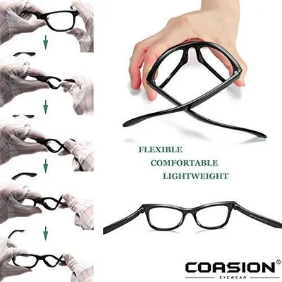 COASION Kids Clear Glasses for Little Girls Boys Geek Fake Nerd Eyeglasses fo... 4