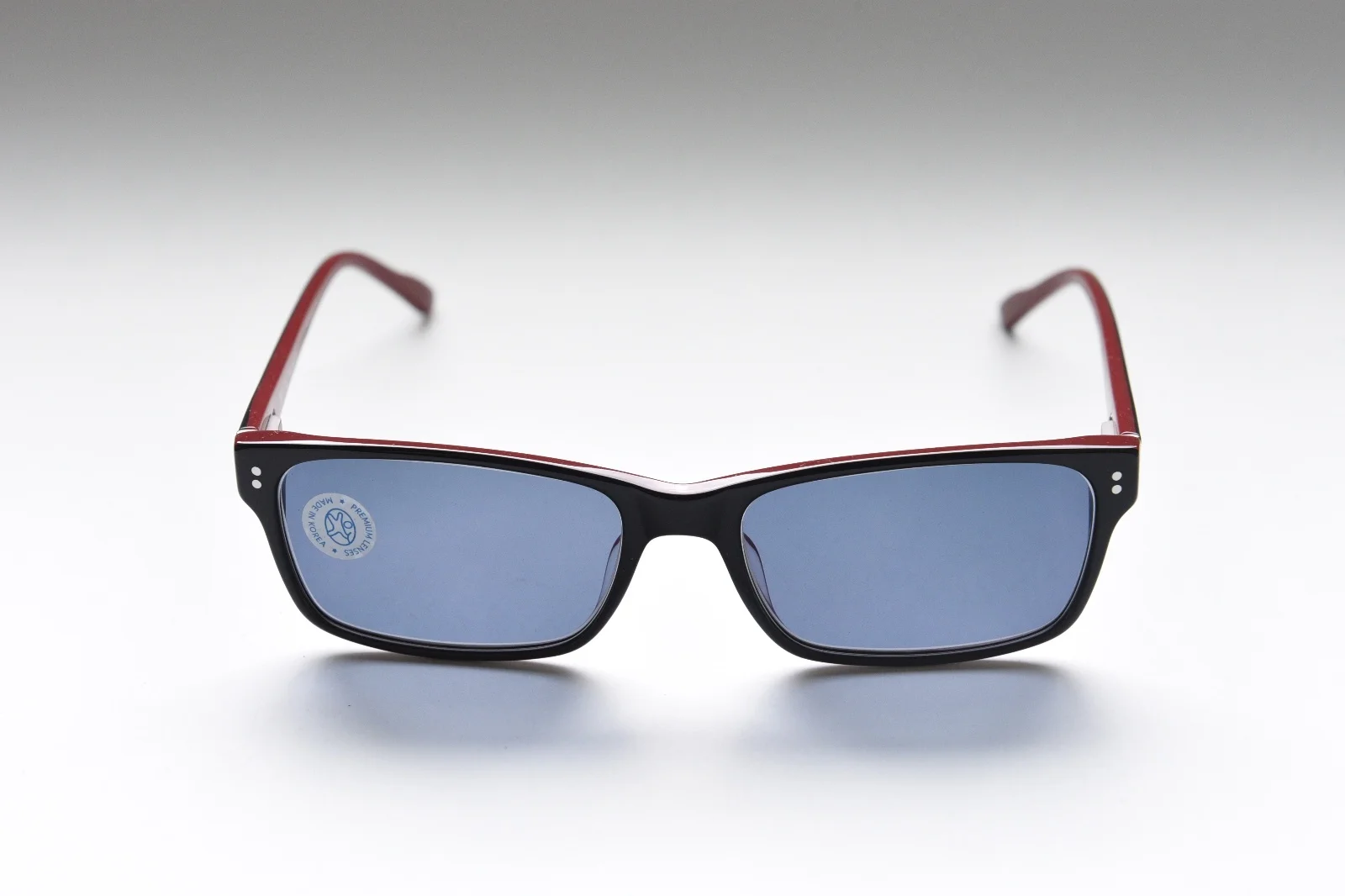 COASTAL.COM MUSTANG 1913 EBONY RACE RED FULL RIM PLASTIC EYEGLASS FRAMES NEW