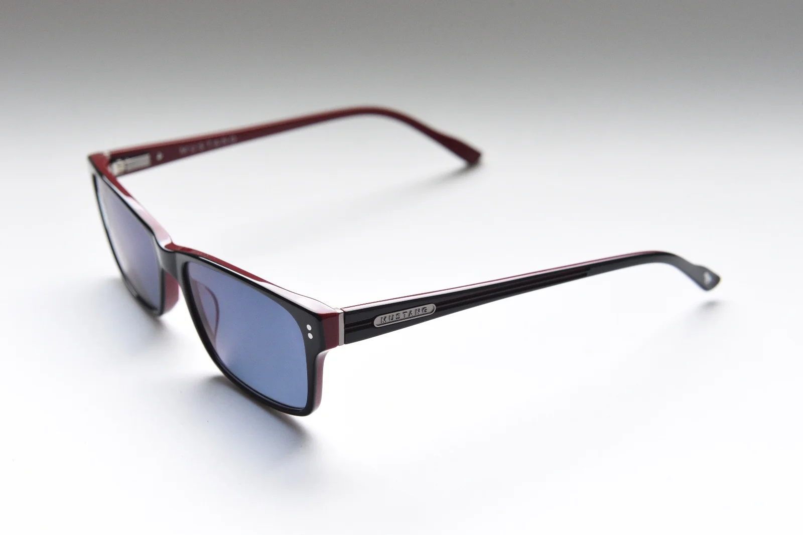 COASTAL.COM MUSTANG 1913 EBONY RACE RED FULL RIM PLASTIC EYEGLASS FRAMES NEW 2