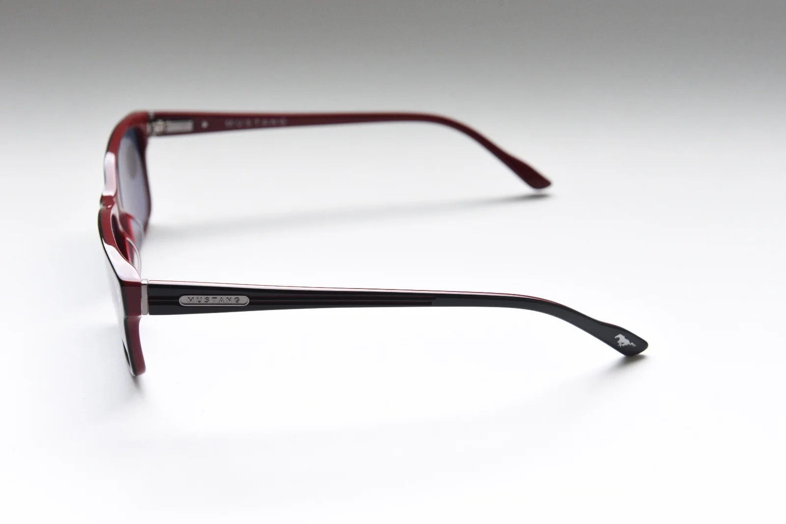 COASTAL.COM MUSTANG 1913 EBONY RACE RED FULL RIM PLASTIC EYEGLASS FRAMES NEW 3