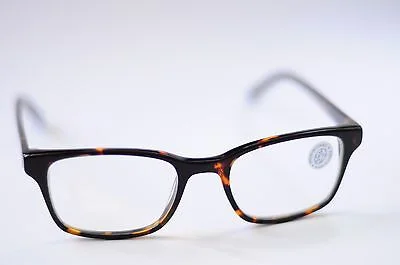 COASTAL EVERGREEN EYEWEAR 6032 ACETATE RECTANGULAR FRAME EYEGLASSES TORTOISE NEW