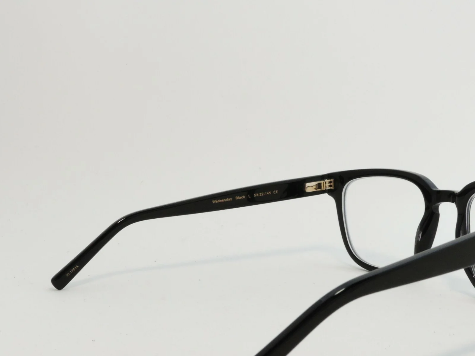 COASTAL MAIN + CENTRAL WEDNESDAY ACETATE EYEGLASS FRAMES BLACK 53-22-145 * 4