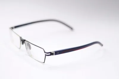 COASTAL SPORTY MIXED MATERIAL FRAME EYEGLASSES BLACK NAVY RED NEW* 2