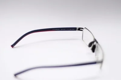 COASTAL SPORTY MIXED MATERIAL FRAME EYEGLASSES BLACK NAVY RED NEW* 4
