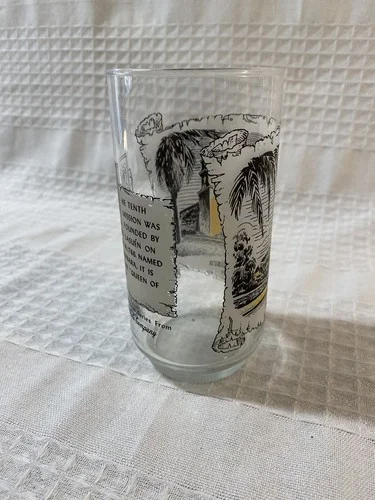 Coca-Cola Historical California Mission Series Drinking Glass Santa Barbara 4